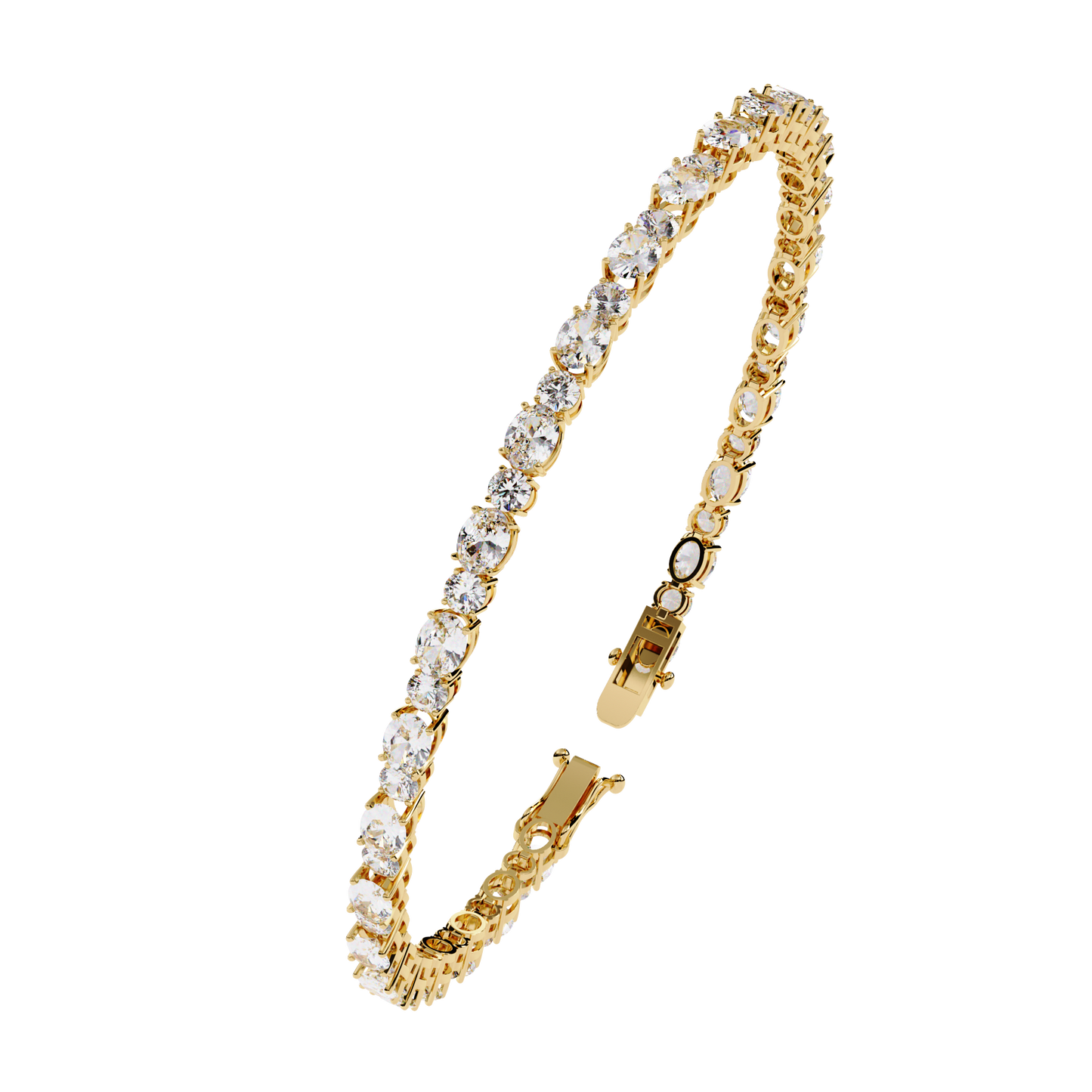 grandeur line lab grown diamond tennis bracelet