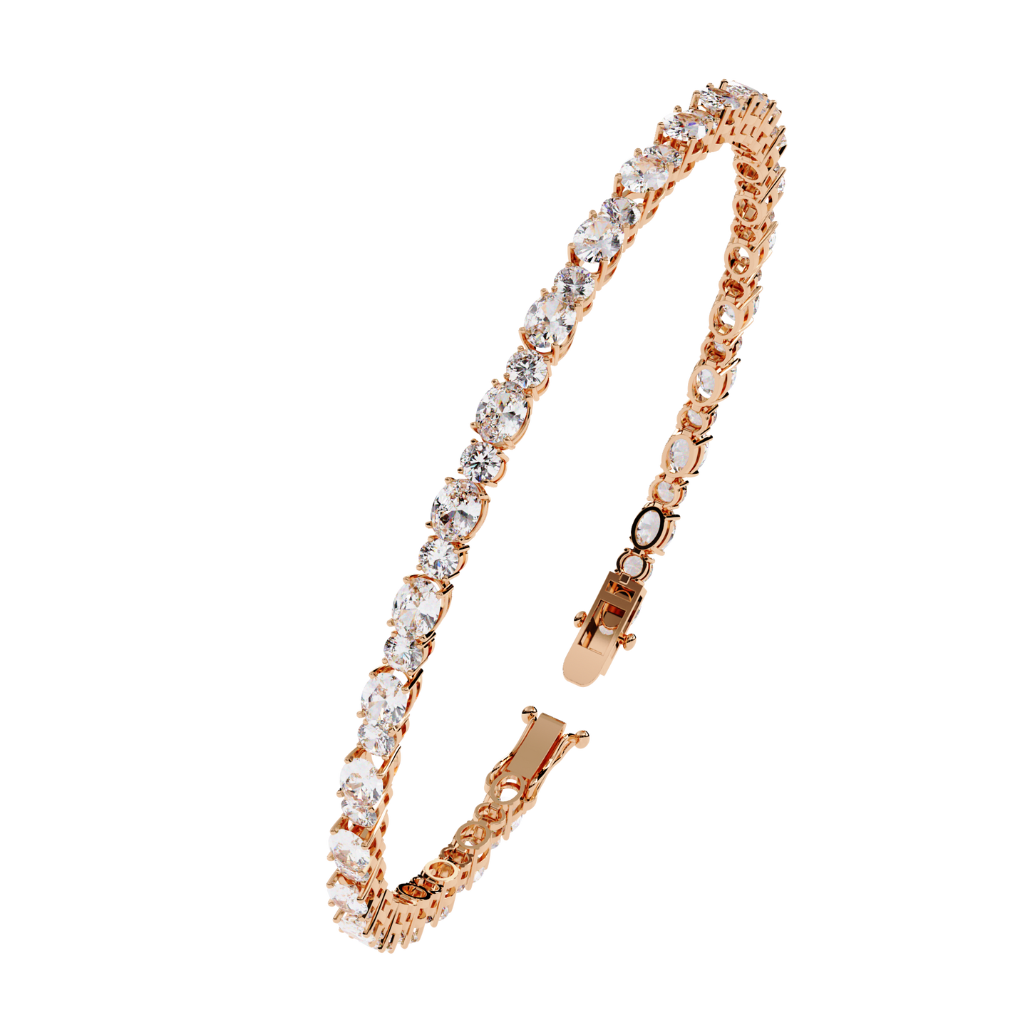 grandeur line lab grown diamond tennis bracelet