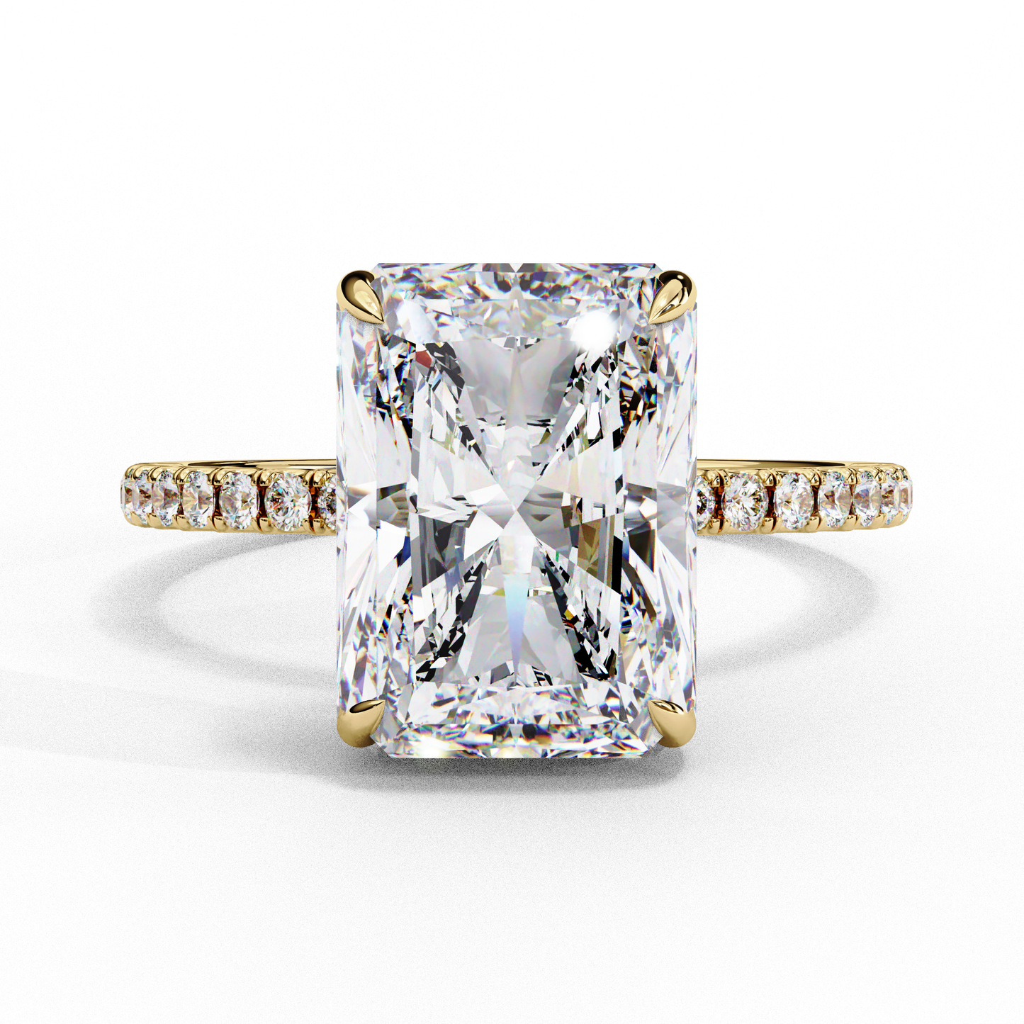 regalia radiant lab grown diamond ring