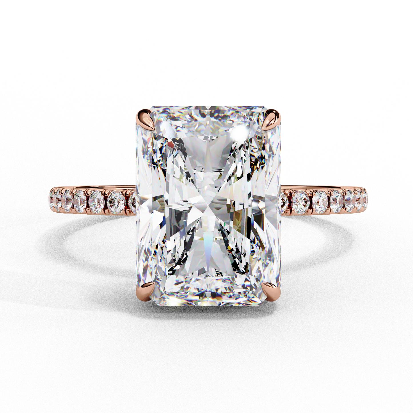 regalia radiant lab grown diamond ring
