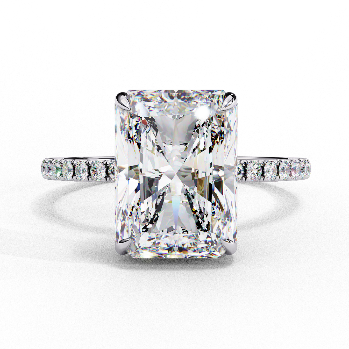 regalia radiant lab grown diamond ring