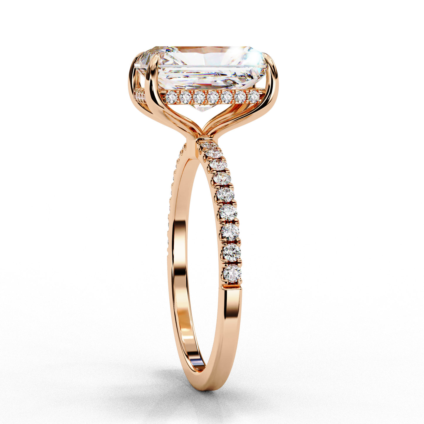 regalia radiant lab grown diamond ring