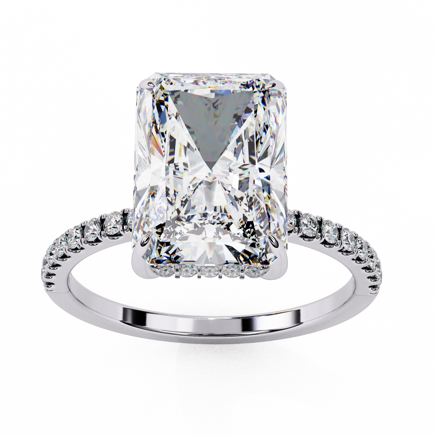 regalia radiant lab grown diamond ring