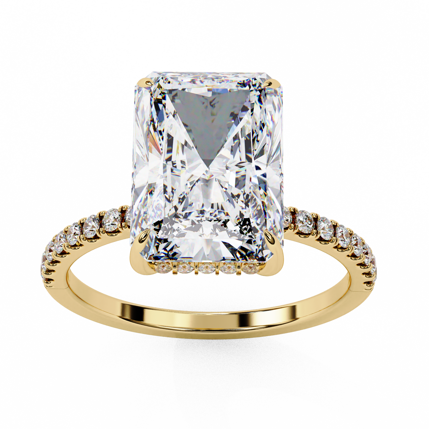 regalia radiant lab grown diamond ring
