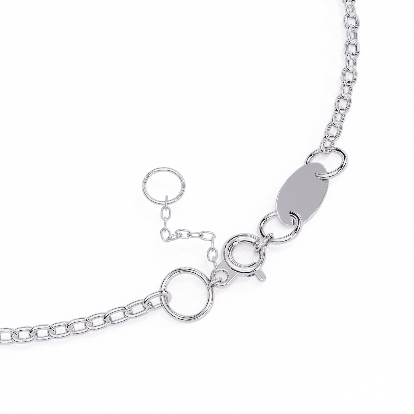 golden glow lab grown diamond chain bracelet