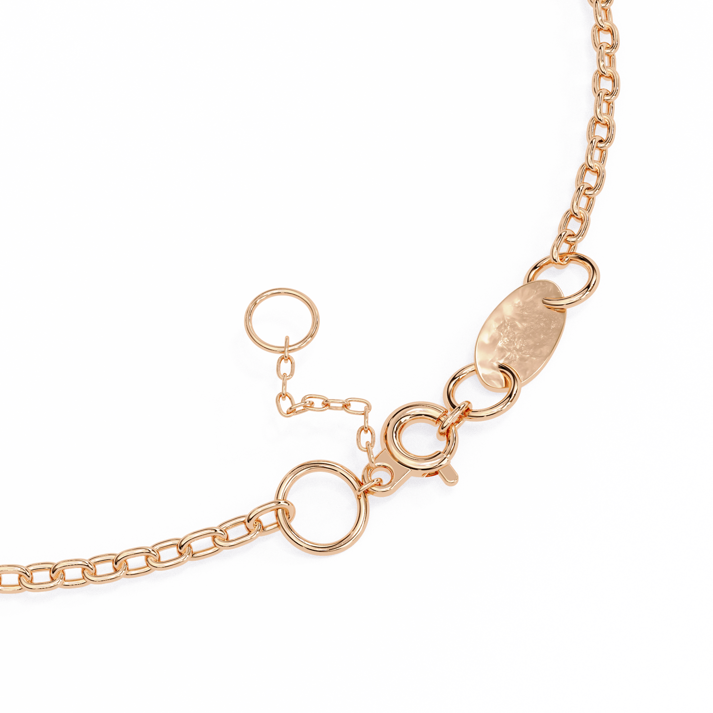 golden glow lab grown diamond chain bracelet