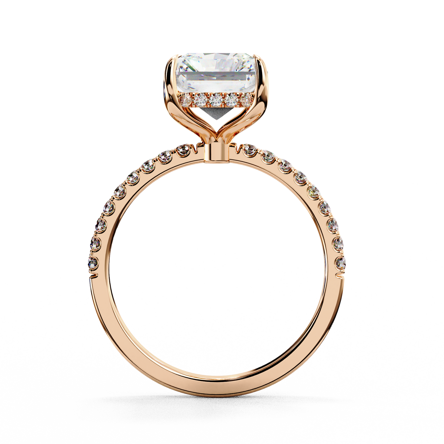 regalia radiant lab grown diamond ring