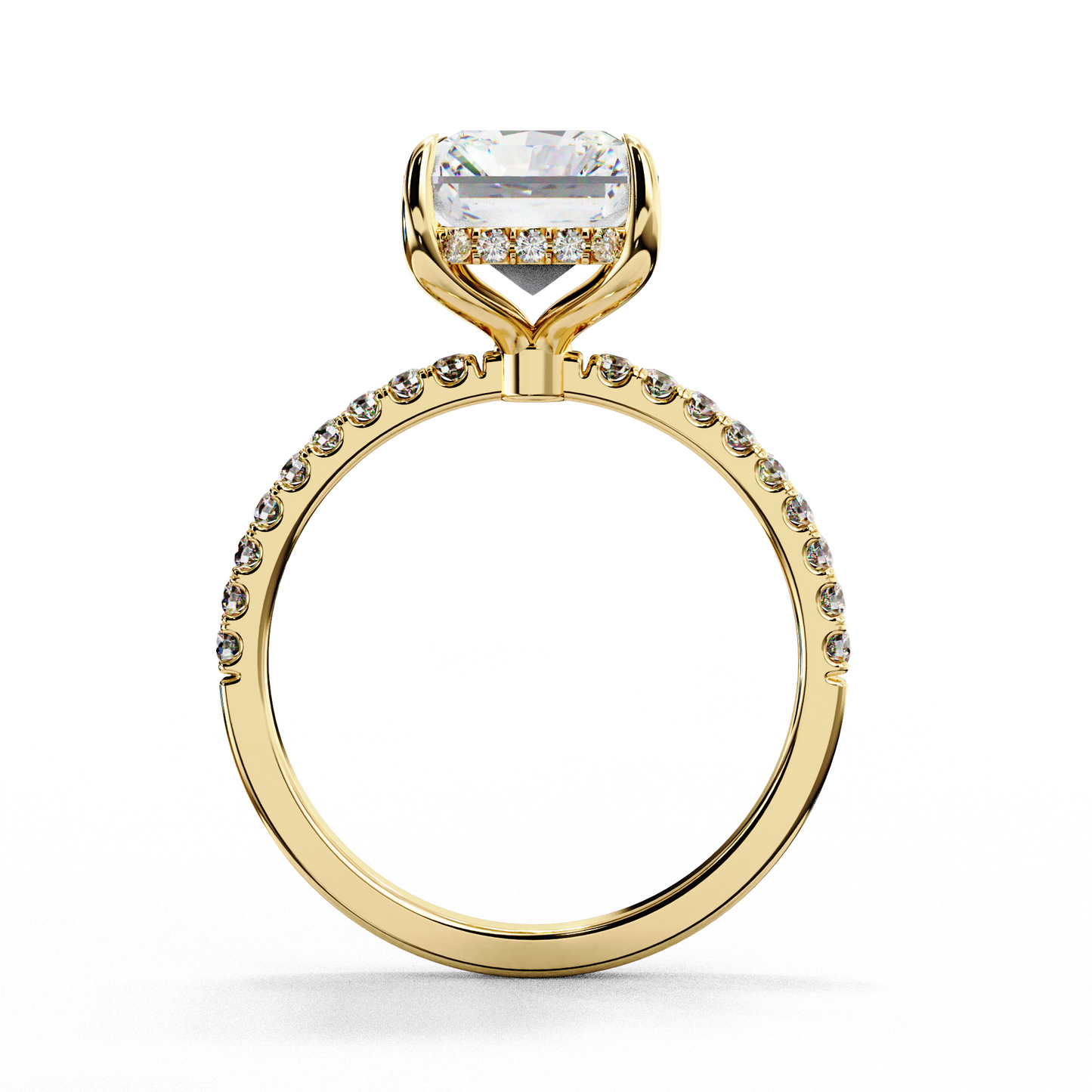 regalia radiant lab grown diamond ring