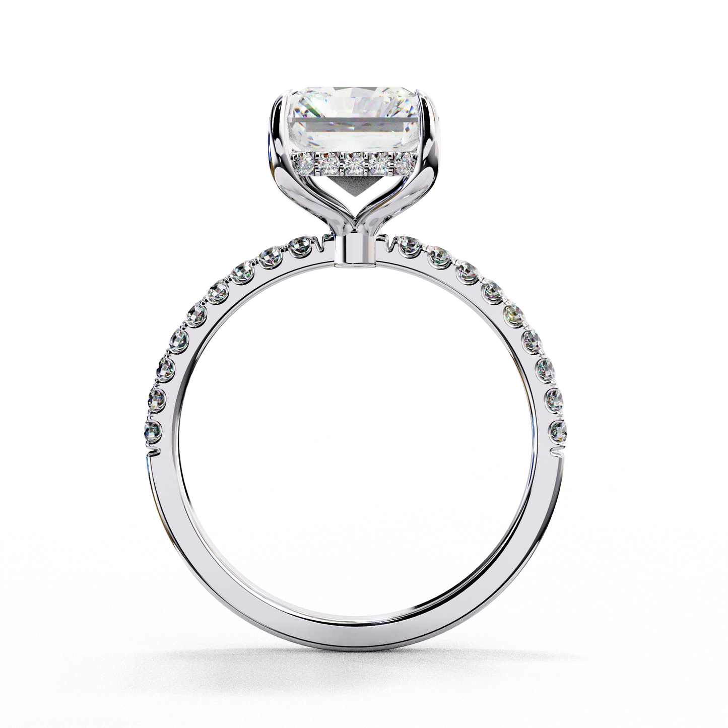 regalia radiant lab grown diamond ring