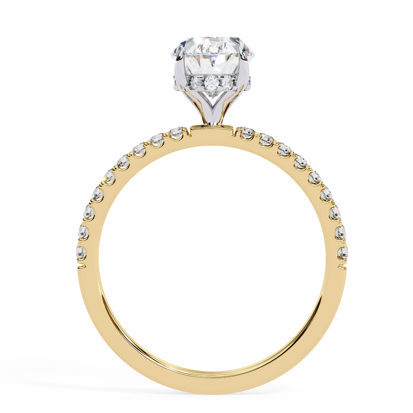 oval brilliance lab diamond solitaire ring