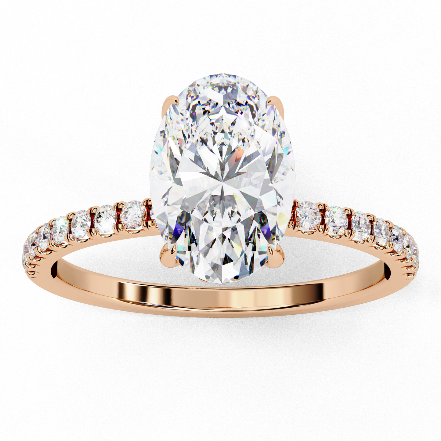 oval brilliance lab diamond solitaire ring