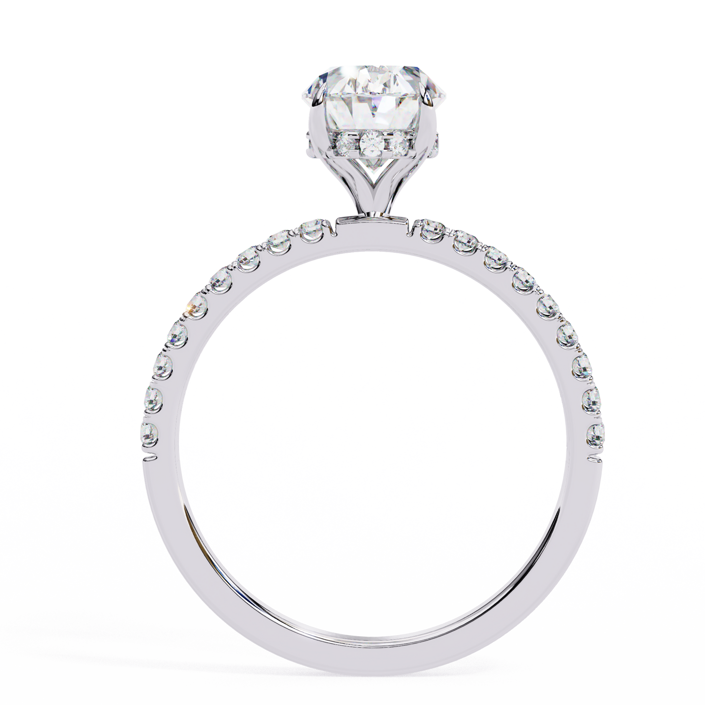 oval brilliance lab diamond solitaire ring