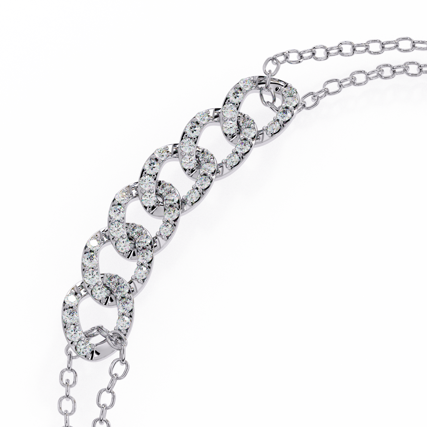 infinity links lab grown diamond bracelet