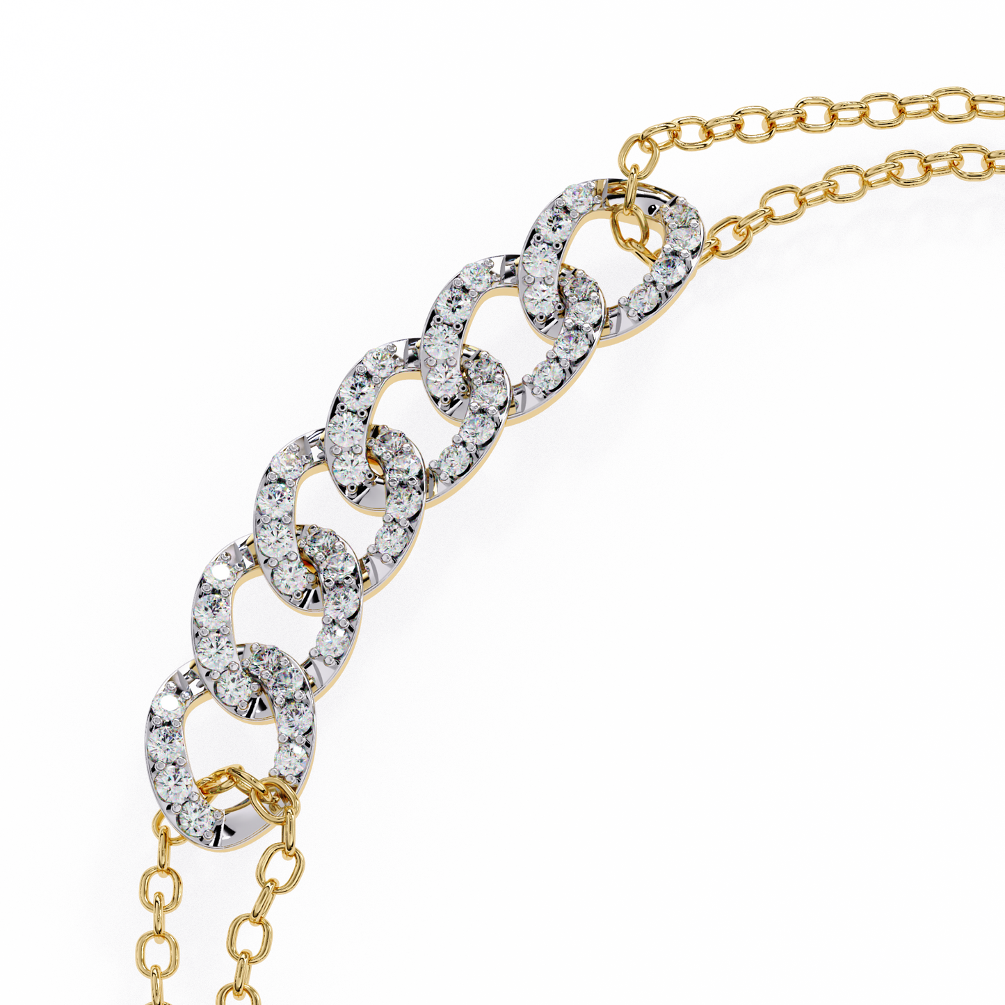 infinity links lab grown diamond bracelet