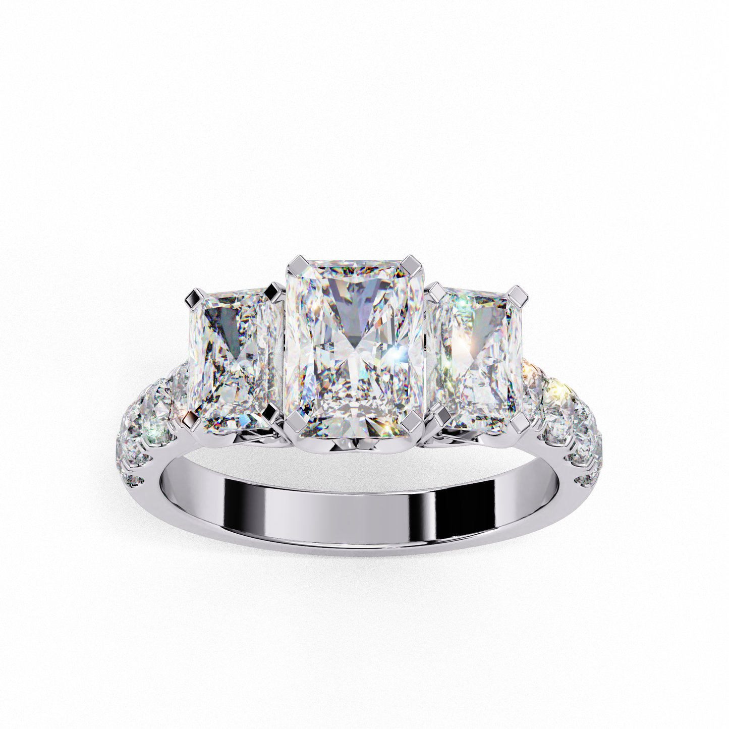 trinity radiance lab grown diamond ring