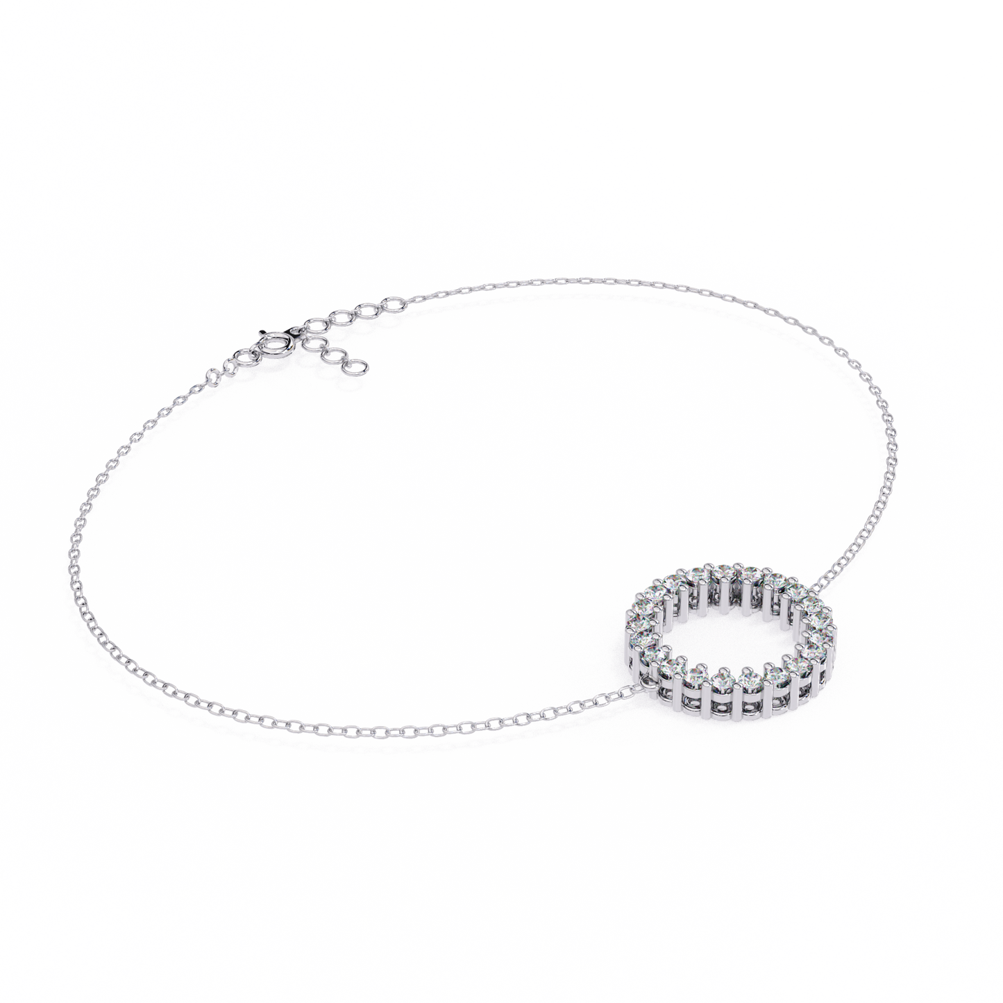 eternal circle lab grown diamond bracelet
