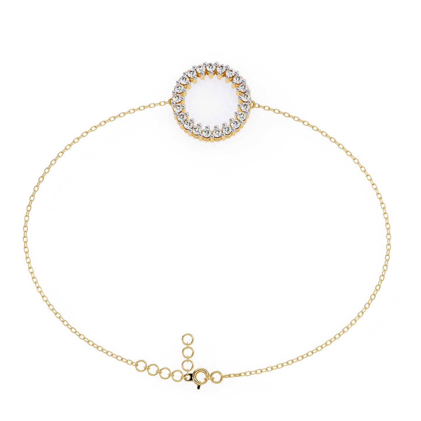 eternal circle lab grown diamond bracelet