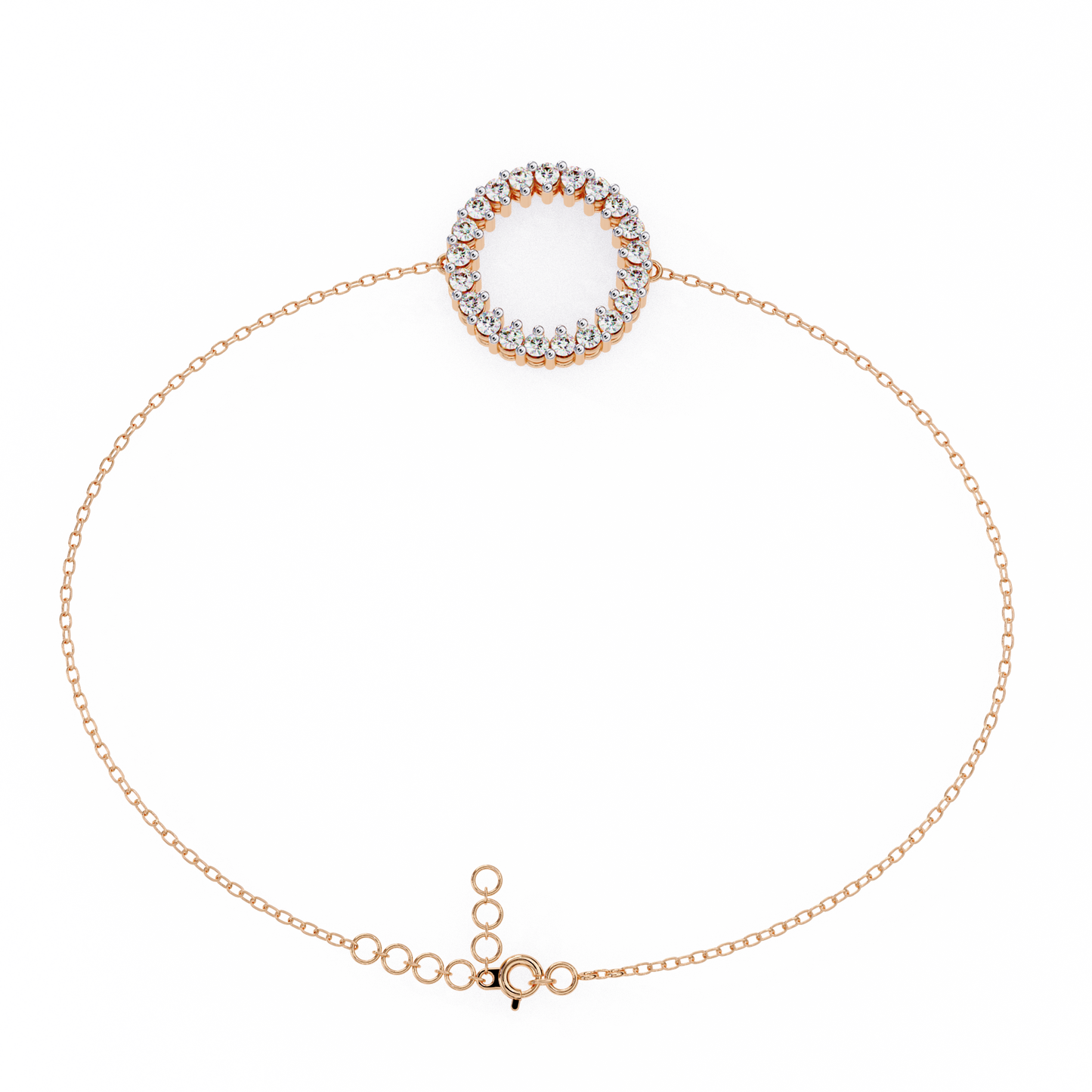 eternal circle lab grown diamond bracelet