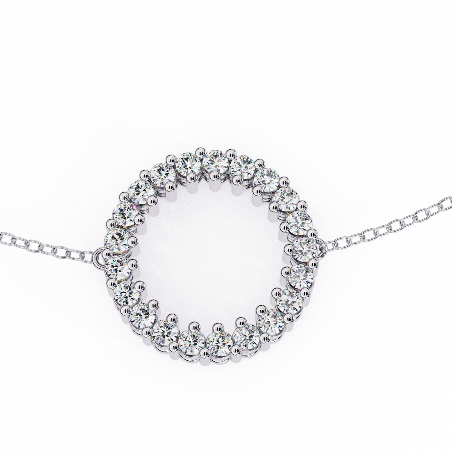 eternal circle lab grown diamond bracelet