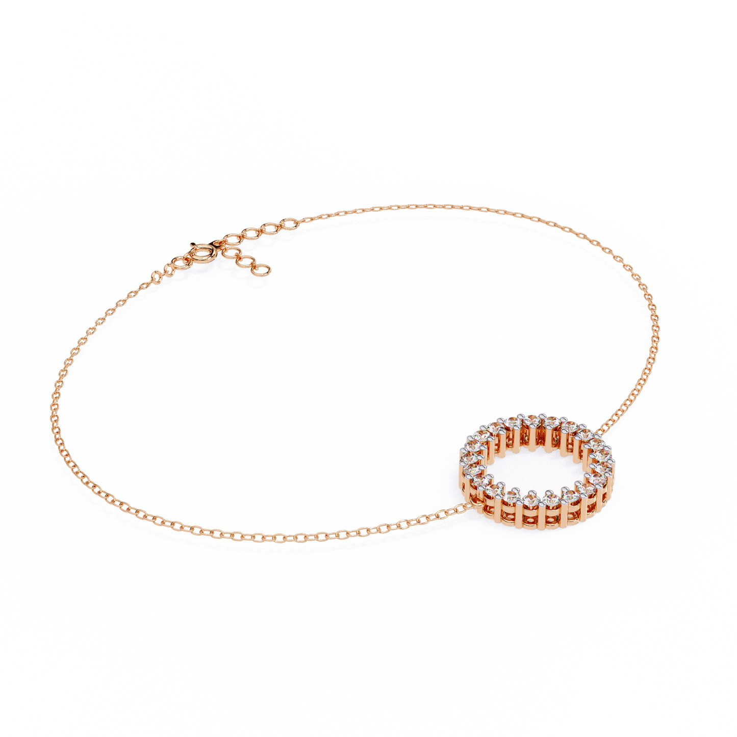 eternal circle lab grown diamond bracelet