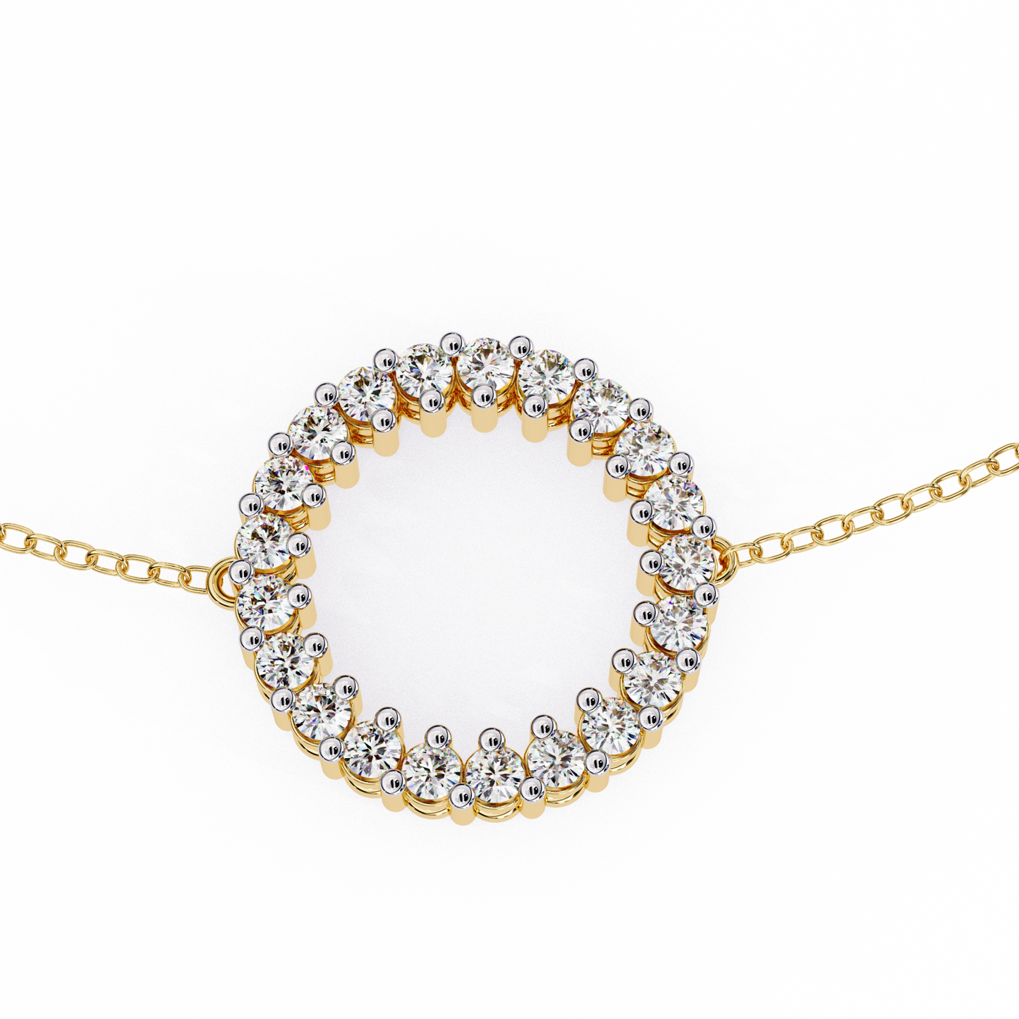 eternal circle lab grown diamond bracelet