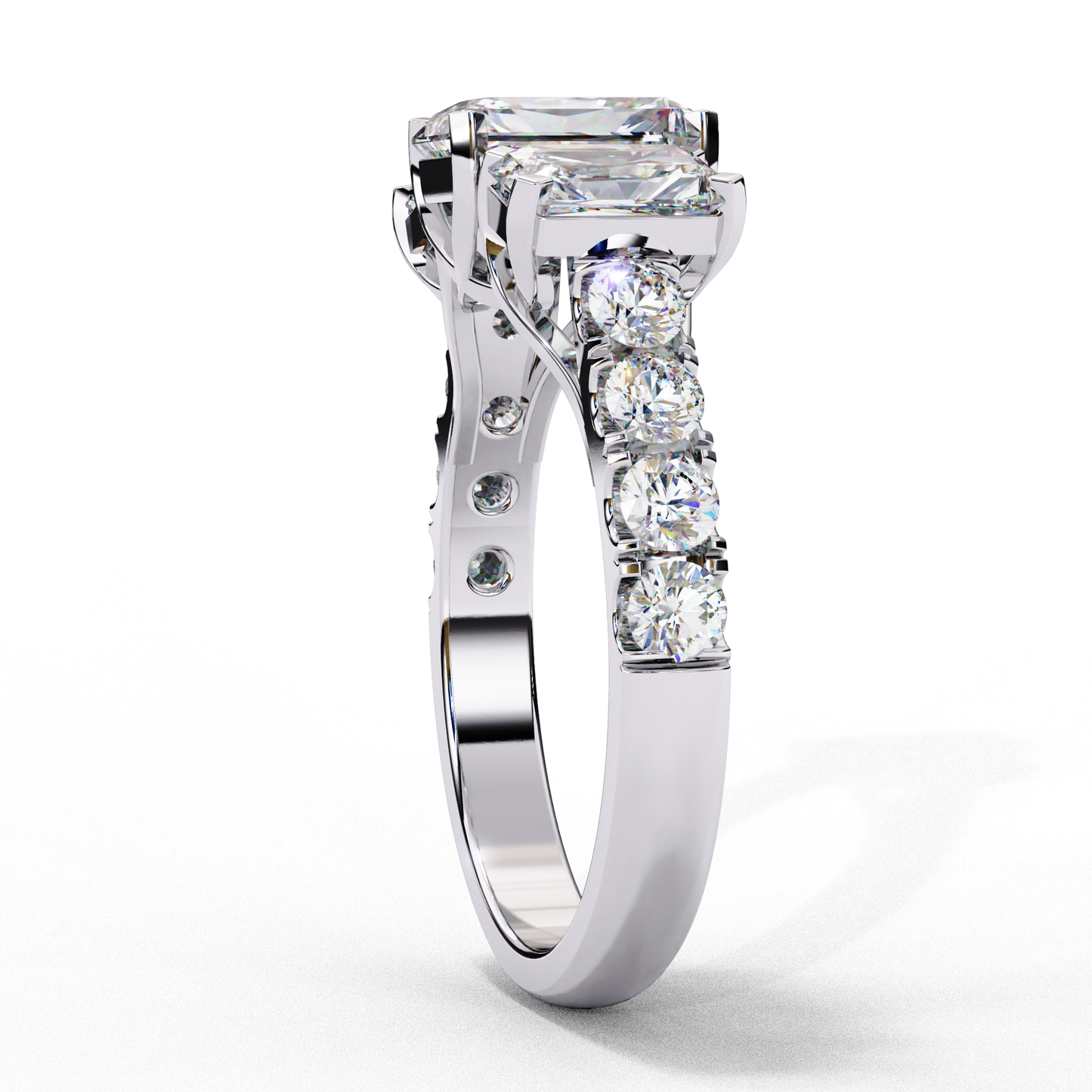 trinity radiance lab grown diamond ring