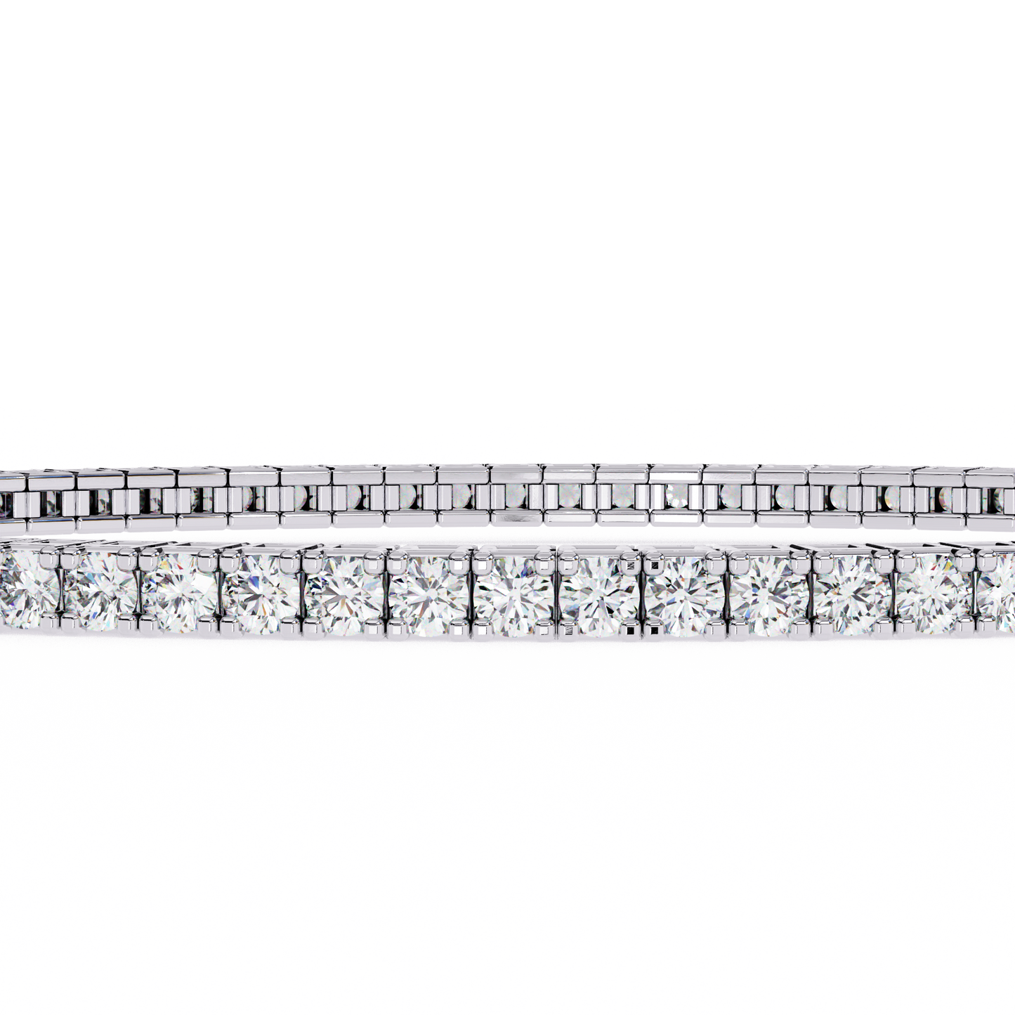 classic tennis lab grown diamond bracelet