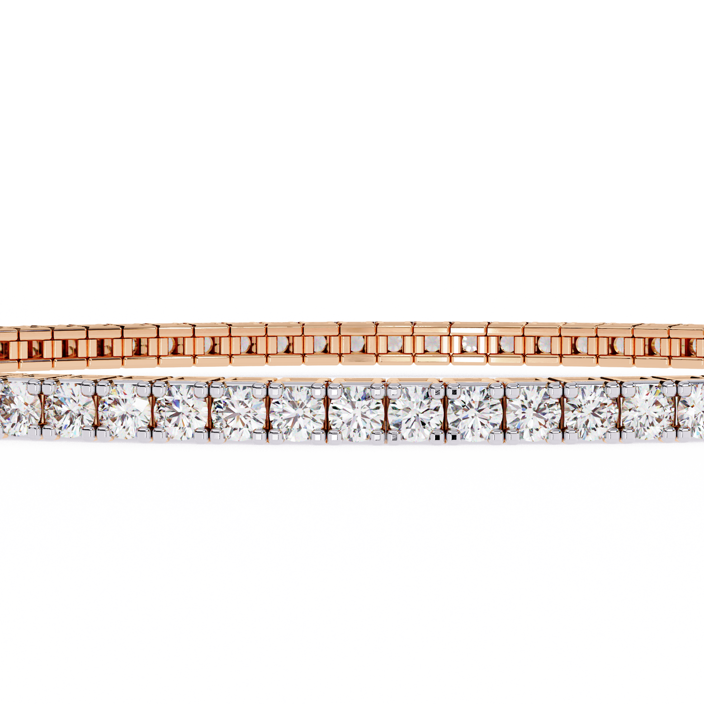 classic tennis lab grown diamond bracelet