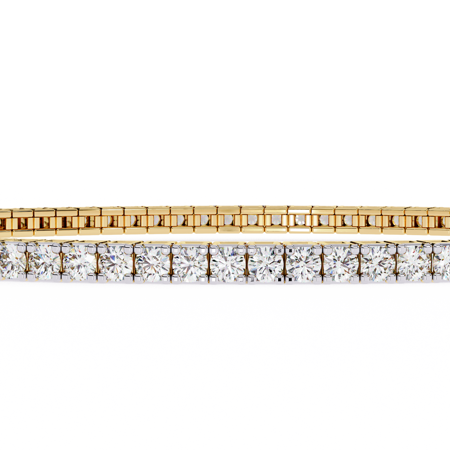 classic tennis lab grown diamond bracelet