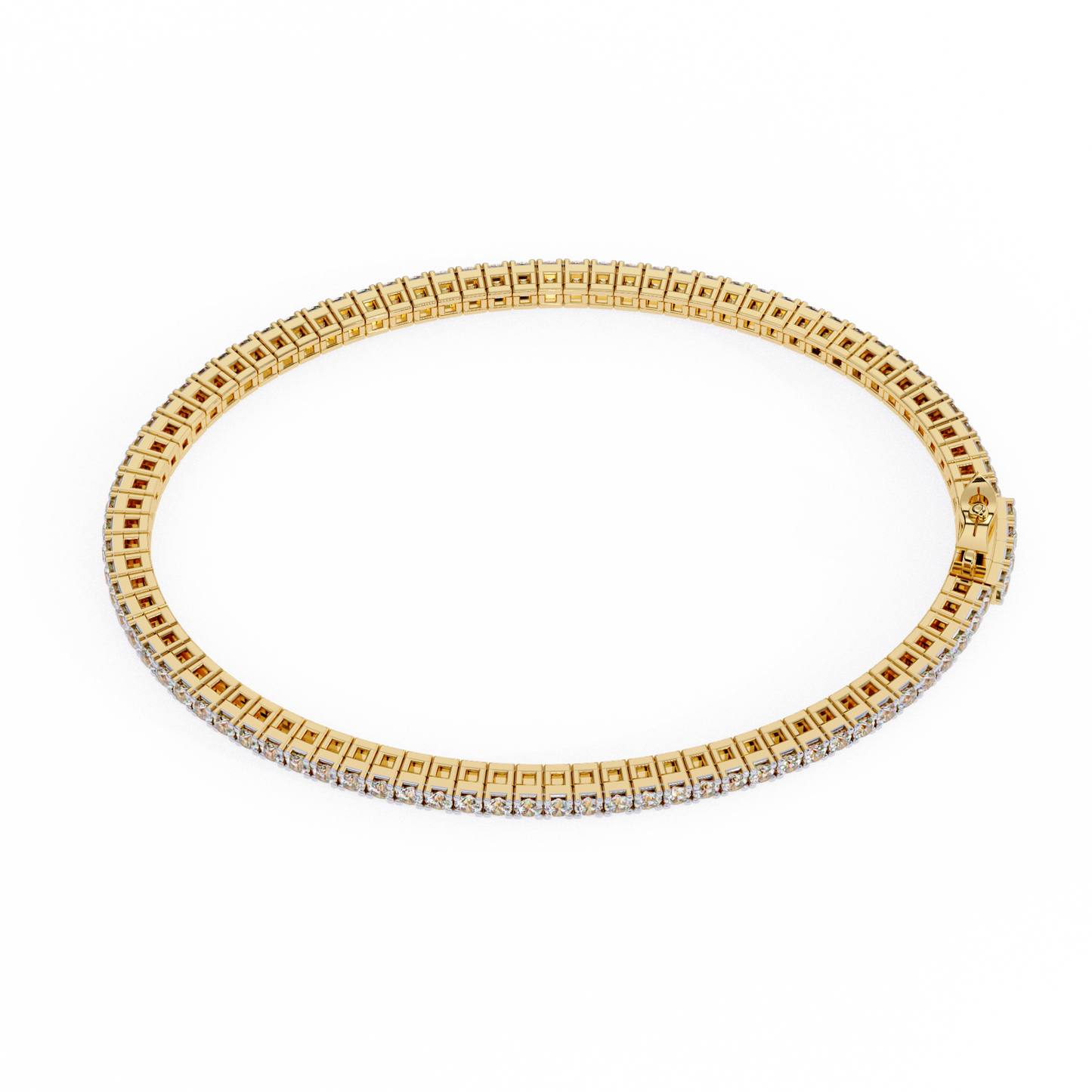 classic tennis lab grown diamond bracelet