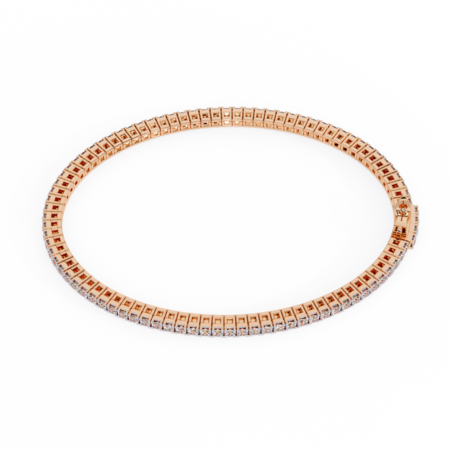 classic tennis lab grown diamond bracelet