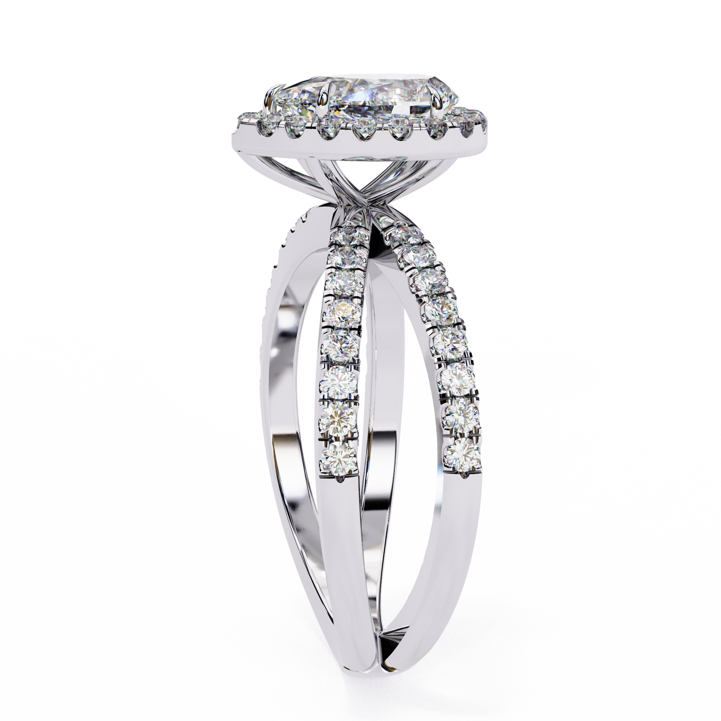 elodie lab grown diamond pear halo embrace ring