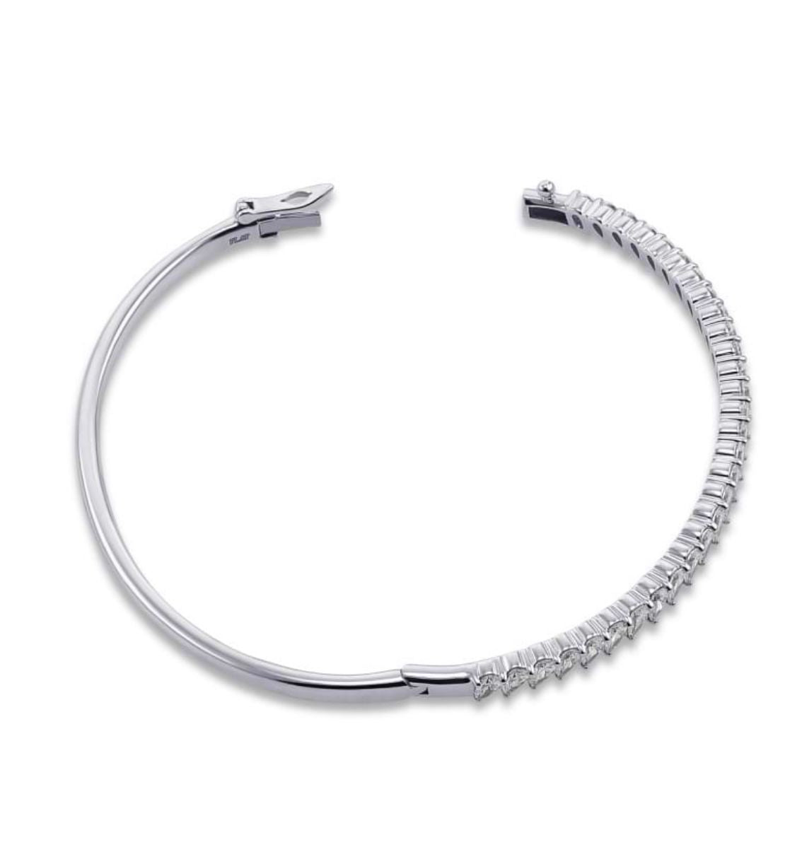 riviera classic lab grown diamond bangle