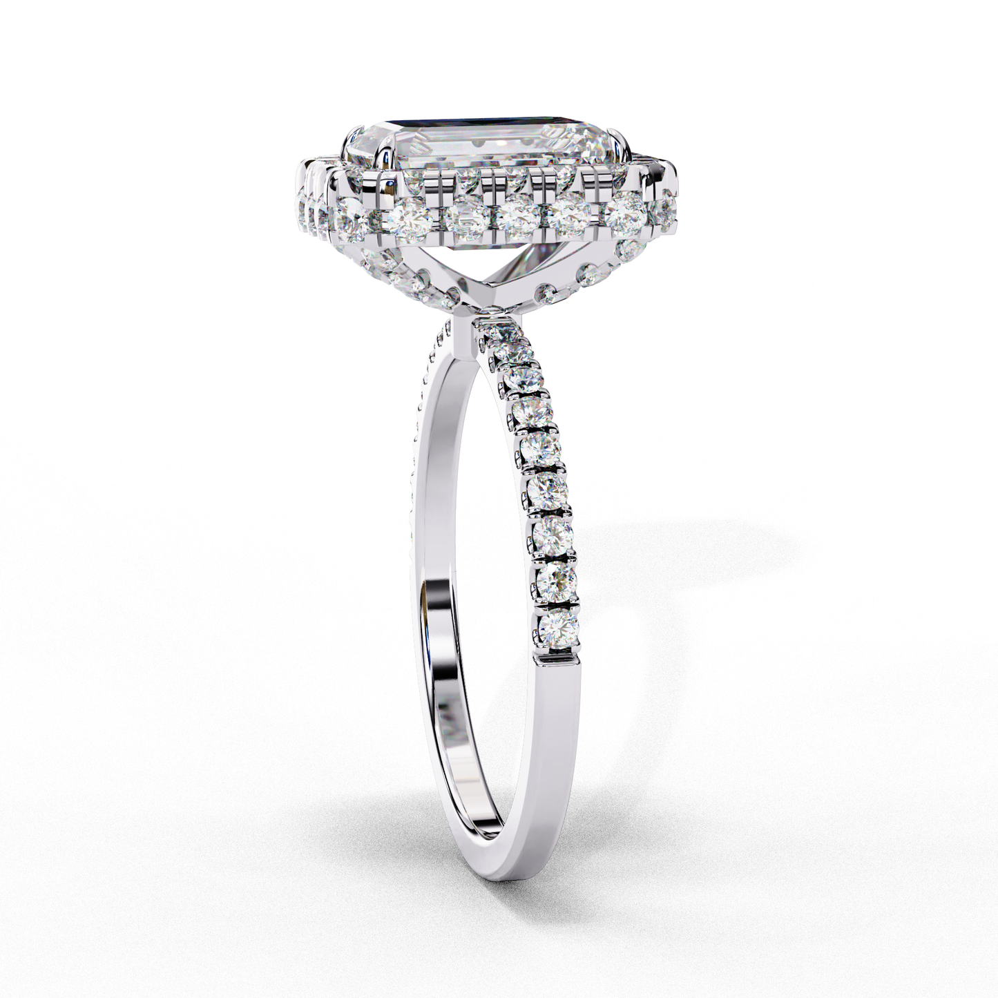 luminous radiant lab grown diamond ring
