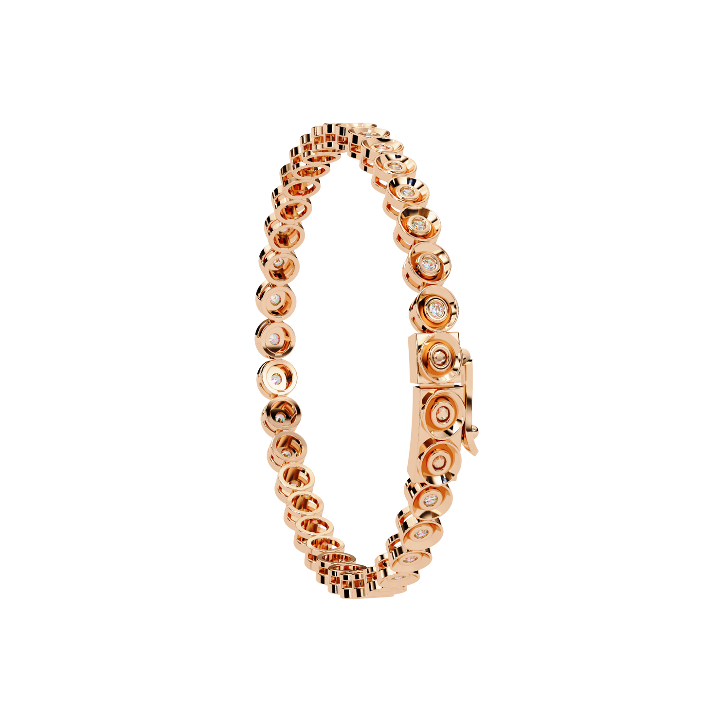 bella bezel lab grown diamond bracelet