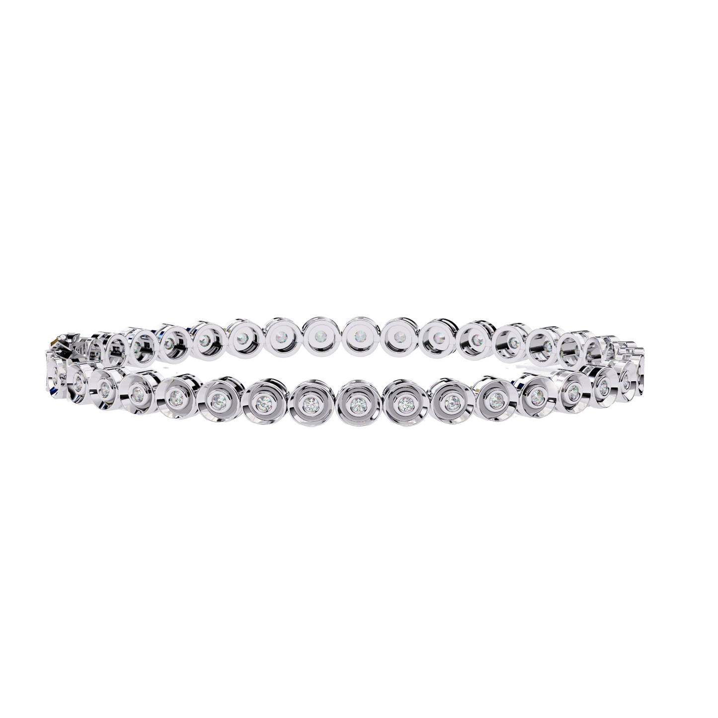 bella bezel lab grown diamond bracelet
