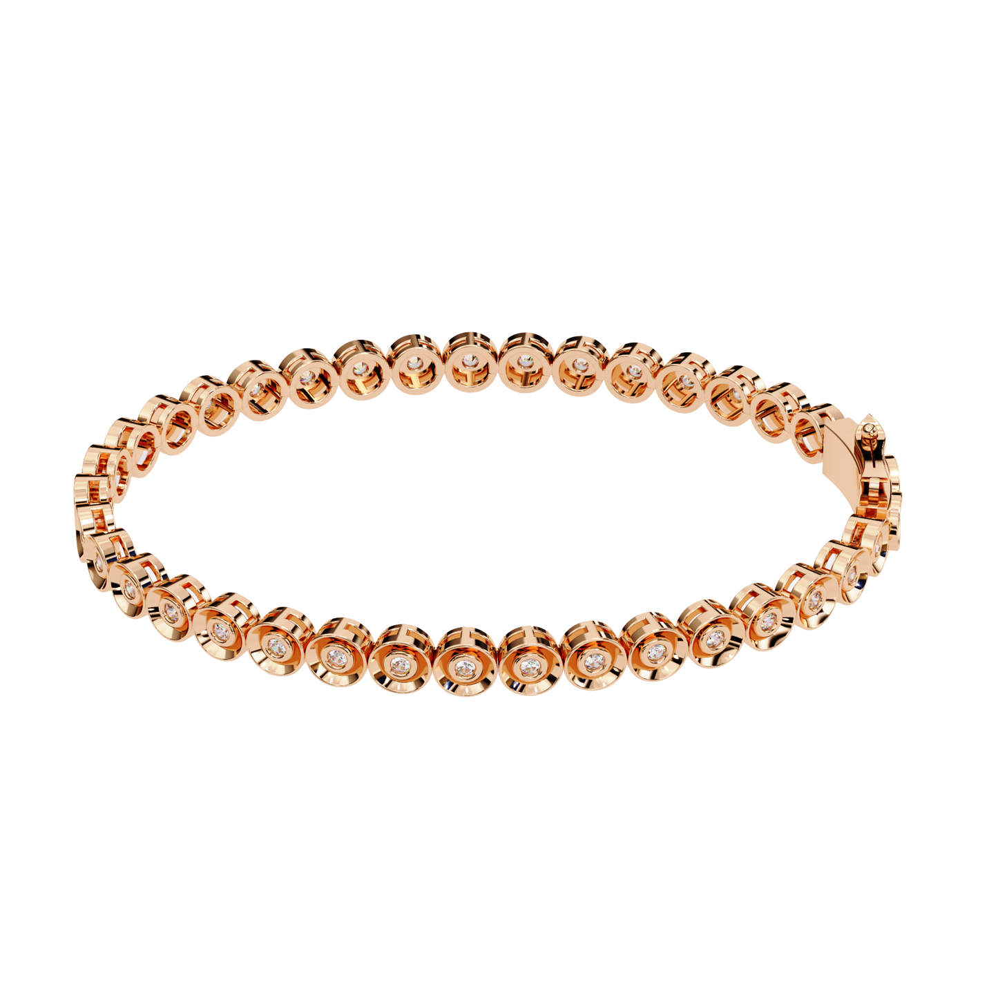 bella bezel lab grown diamond bracelet
