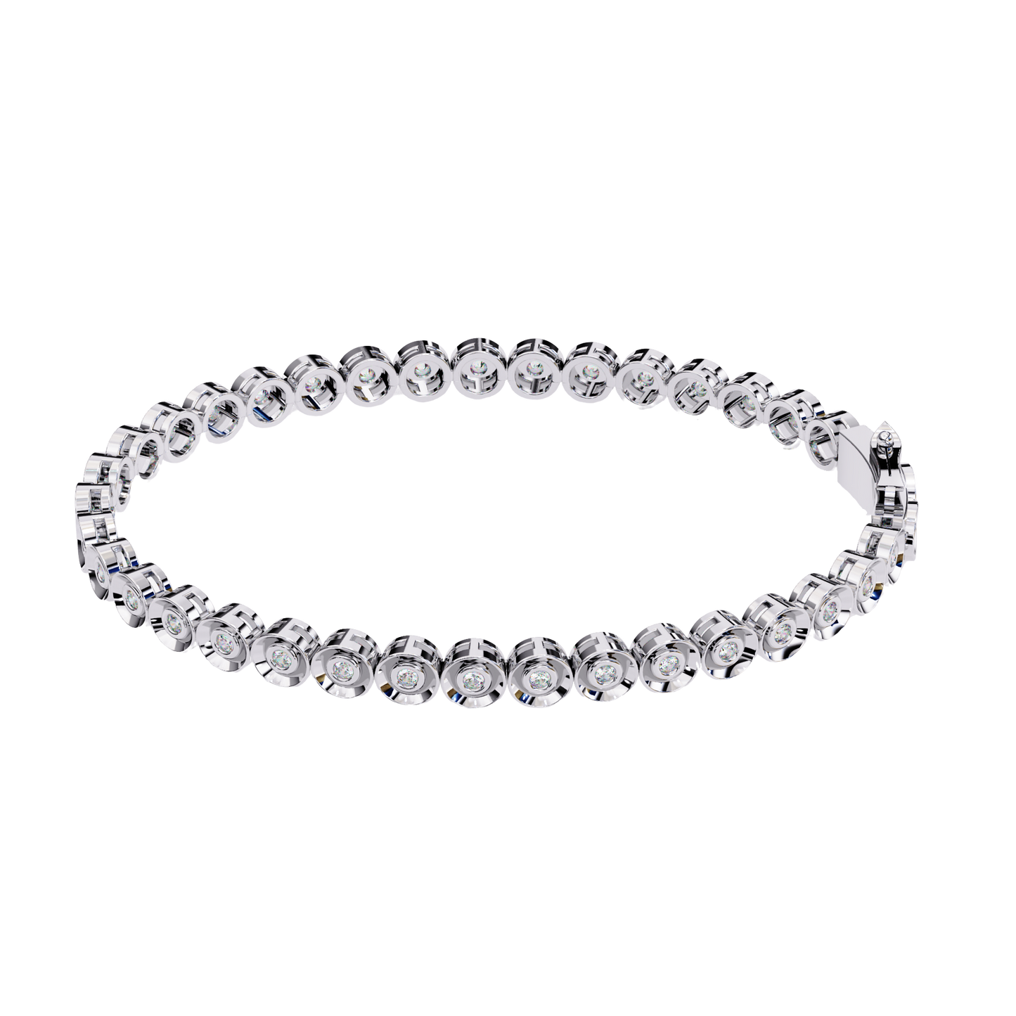 bella bezel lab grown diamond bracelet