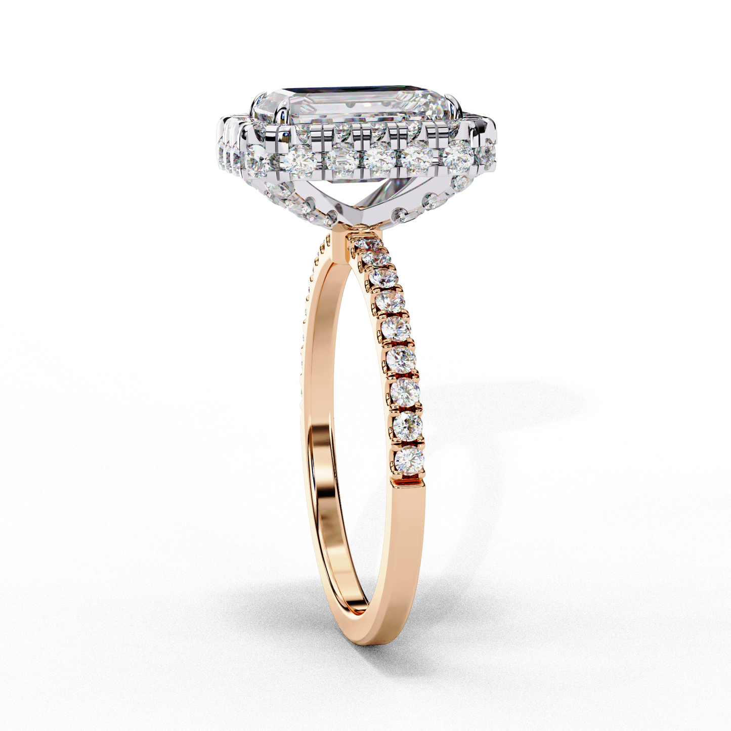 luminous radiant lab grown diamond ring