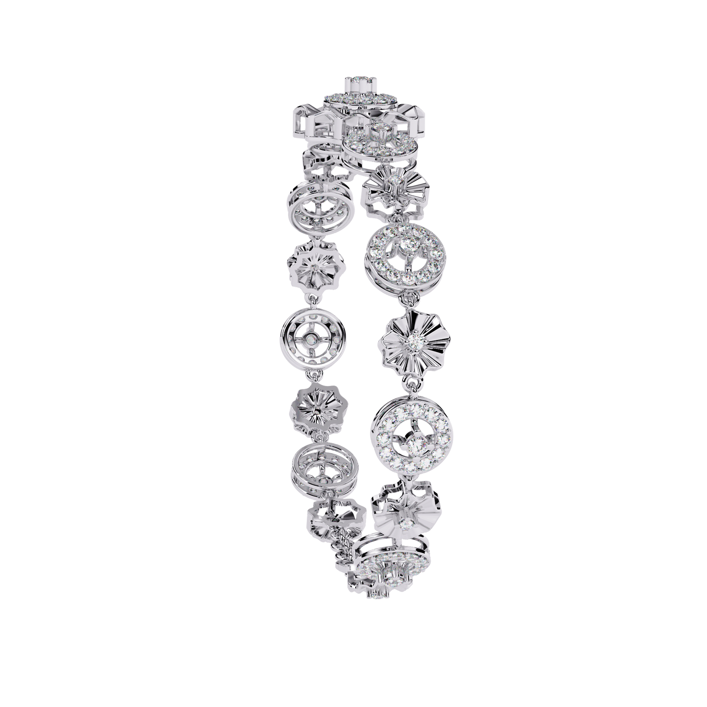 aurelia medallion lab grown diamond bracelet