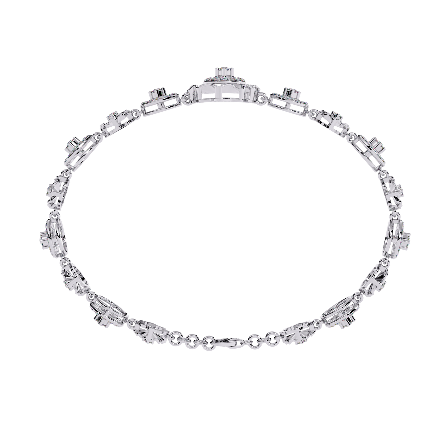 aurelia medallion lab grown diamond bracelet