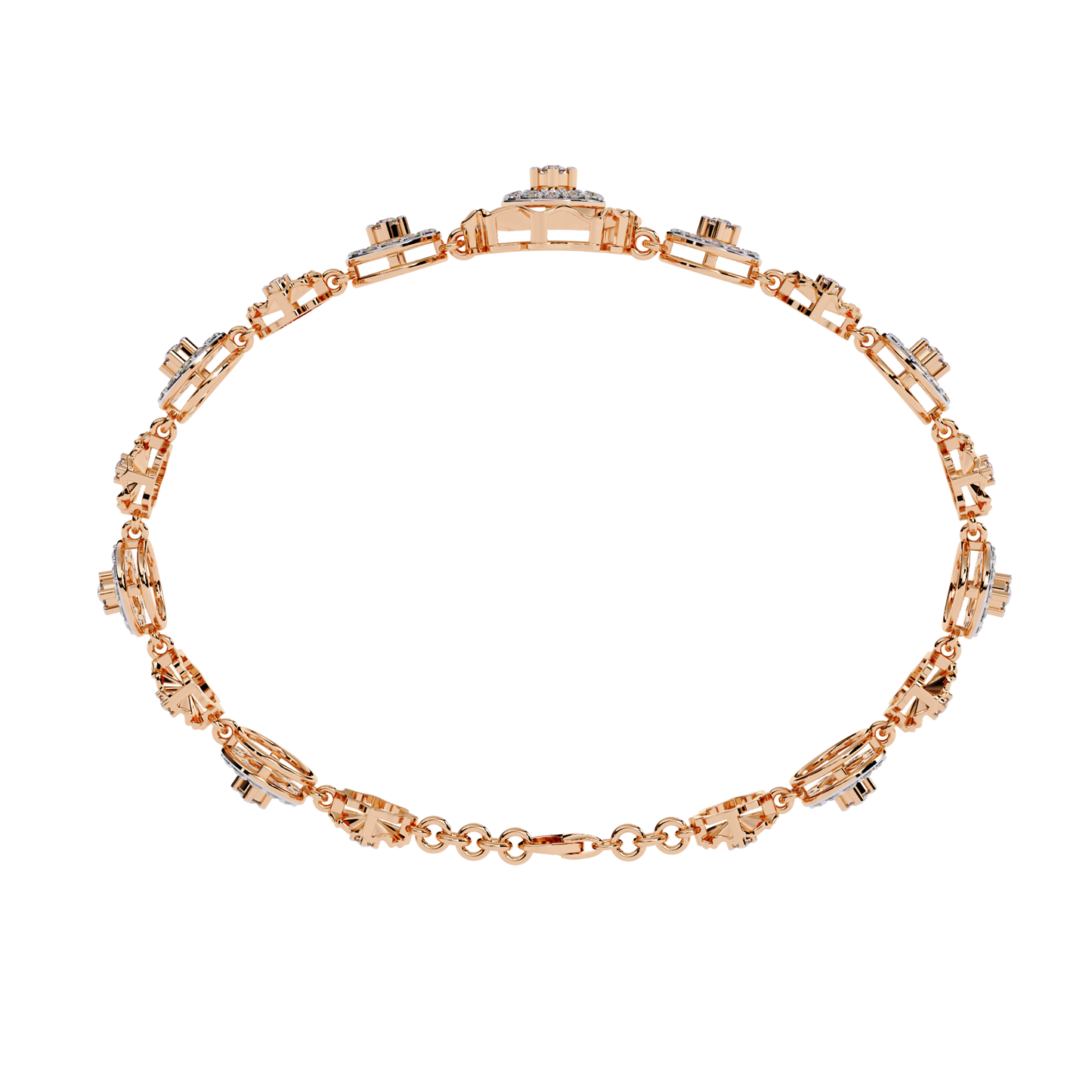 aurelia medallion lab grown diamond bracelet