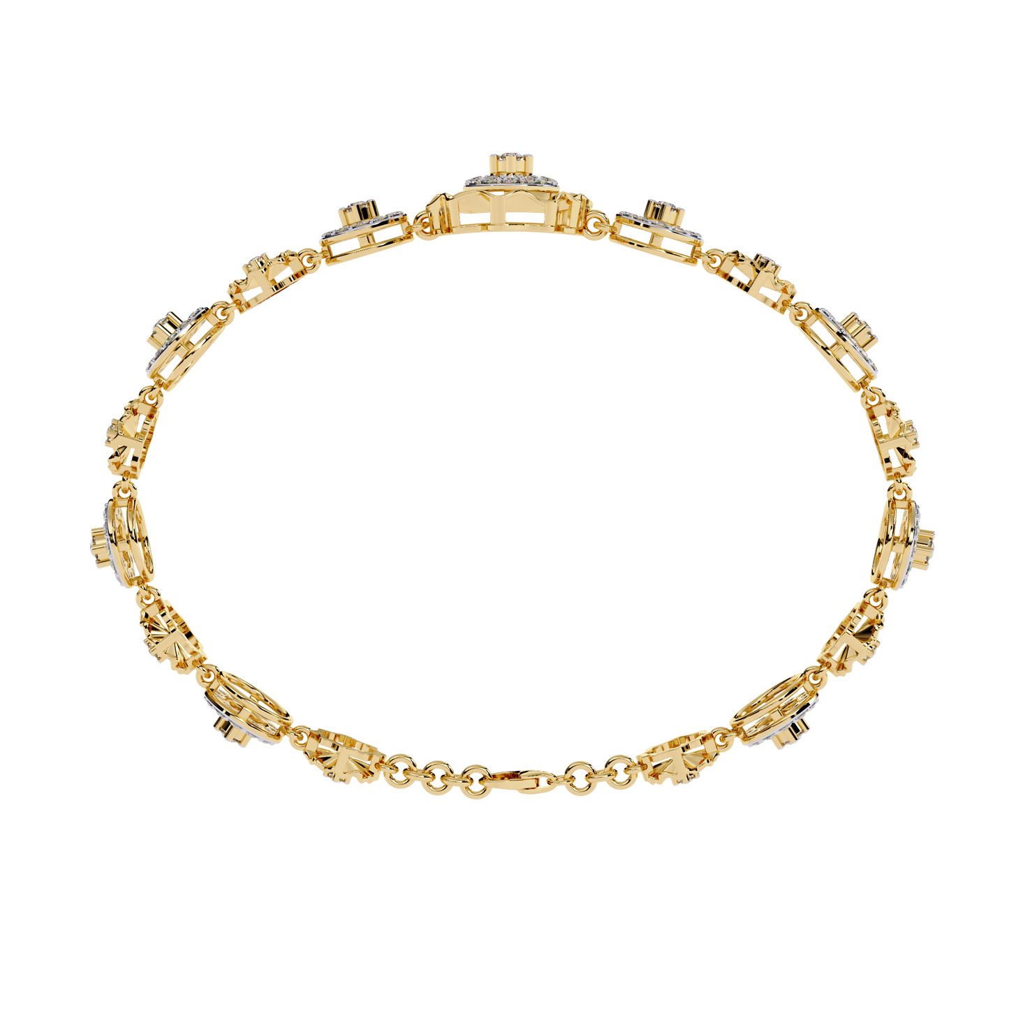aurelia medallion lab grown diamond bracelet