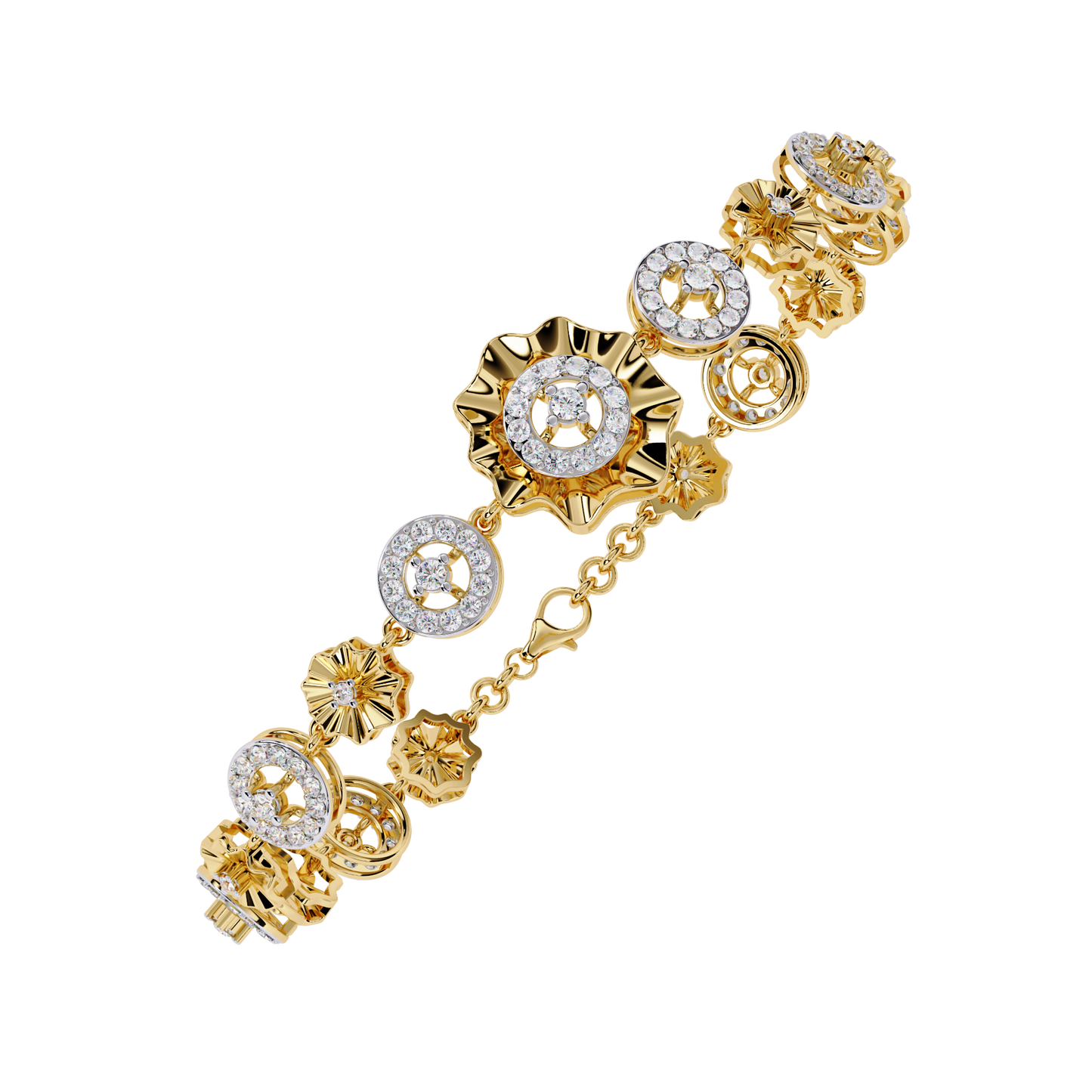 aurelia medallion lab grown diamond bracelet