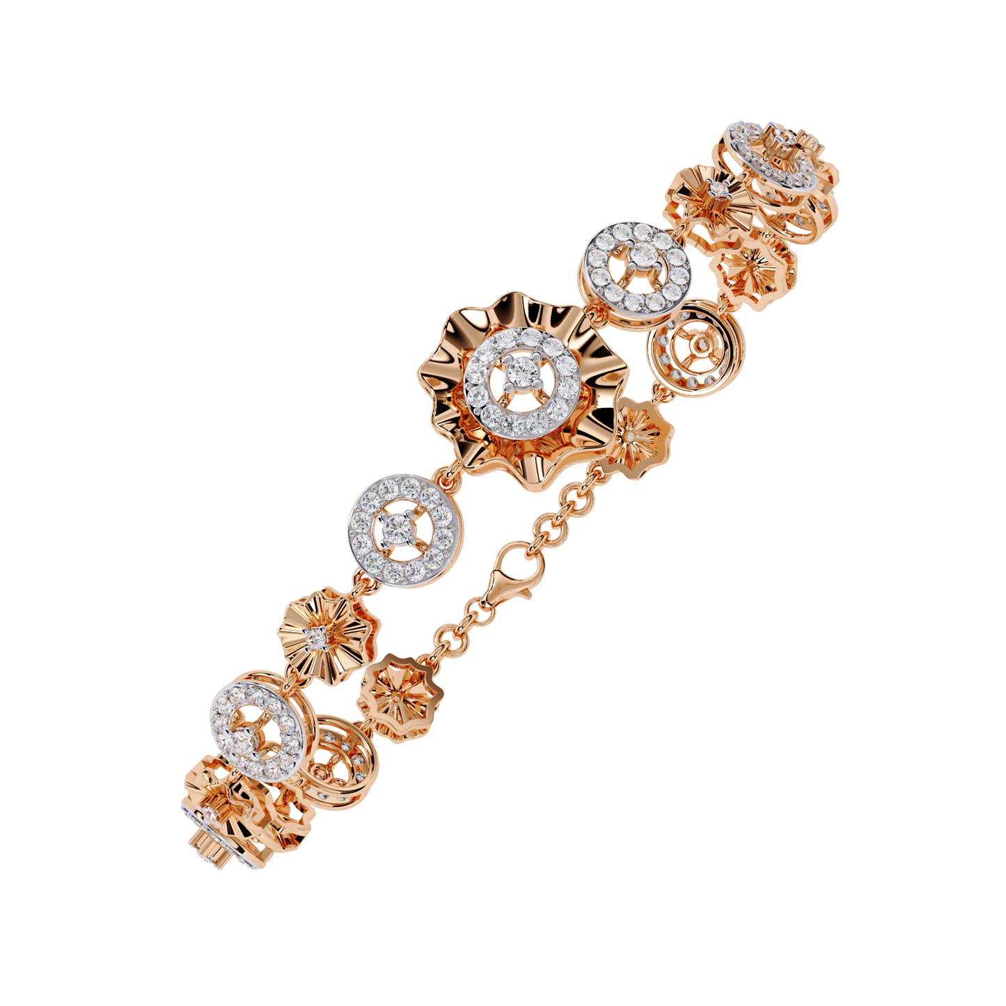 aurelia medallion lab grown diamond bracelet