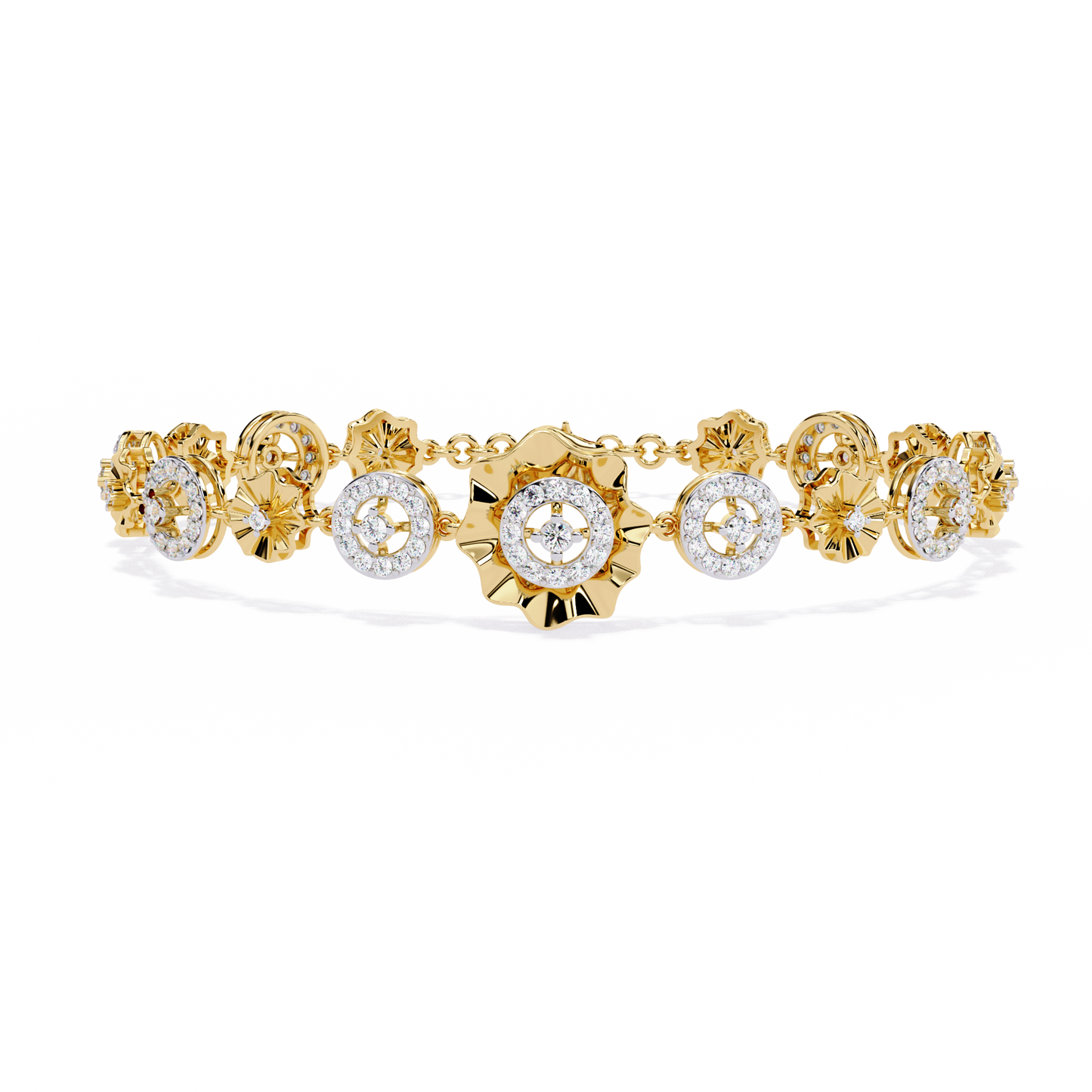 aurelia medallion lab grown diamond bracelet