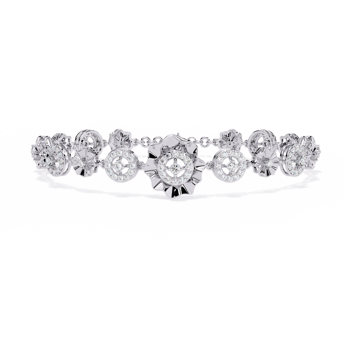 aurelia medallion lab grown diamond bracelet