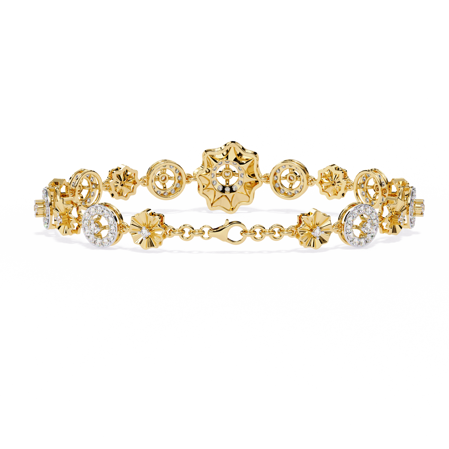 aurelia medallion lab grown diamond bracelet