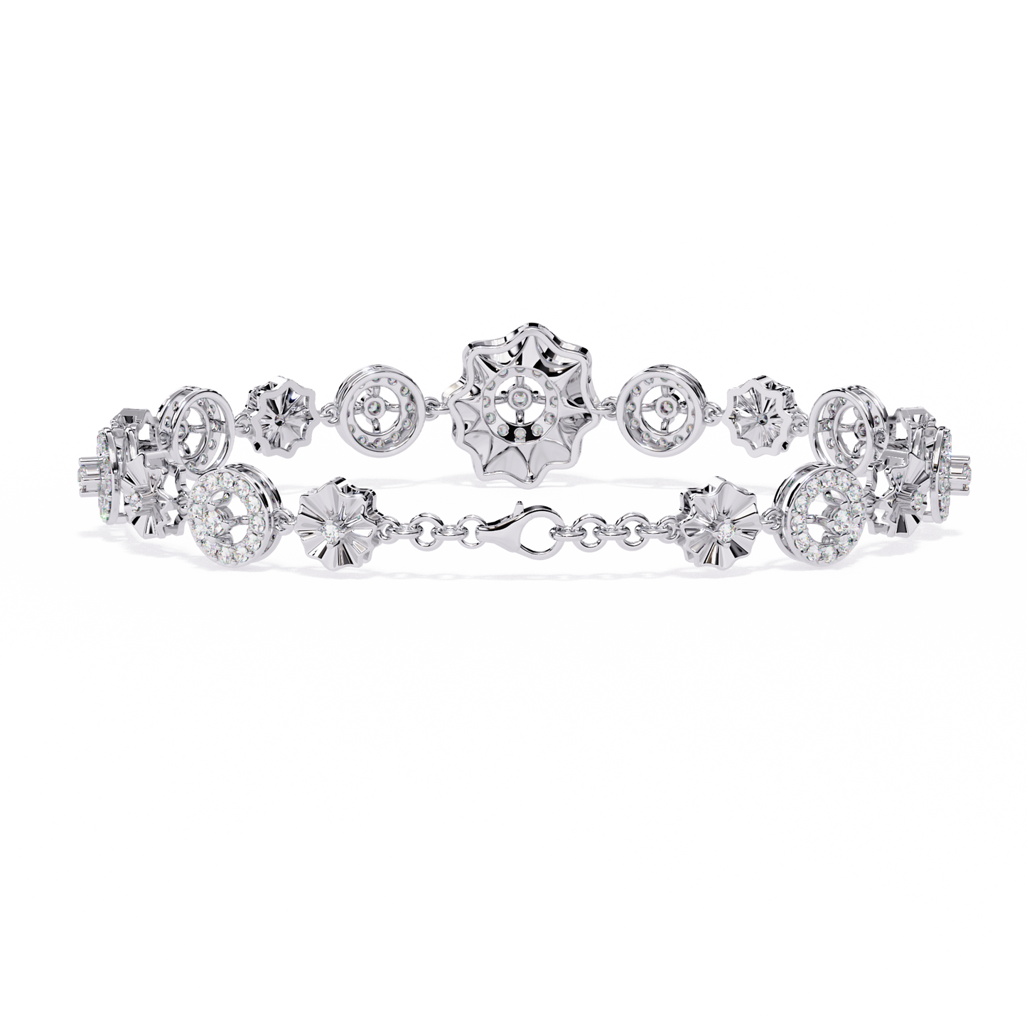 aurelia medallion lab grown diamond bracelet