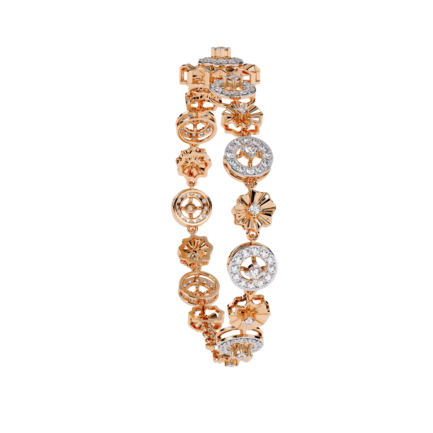 aurelia medallion lab grown diamond bracelet